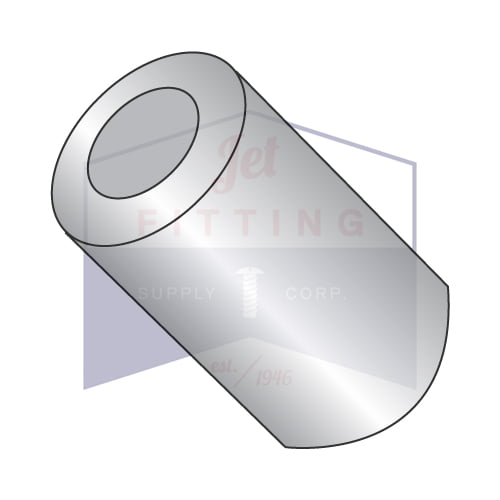 Aluminum Round Spacers 1/4 Diameter ID=0.166 #8 X 3/8 1000 pcs 